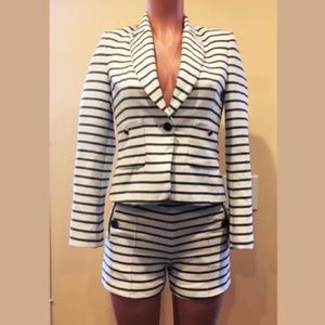 Zara Striped Sailor Shorts Suit Set